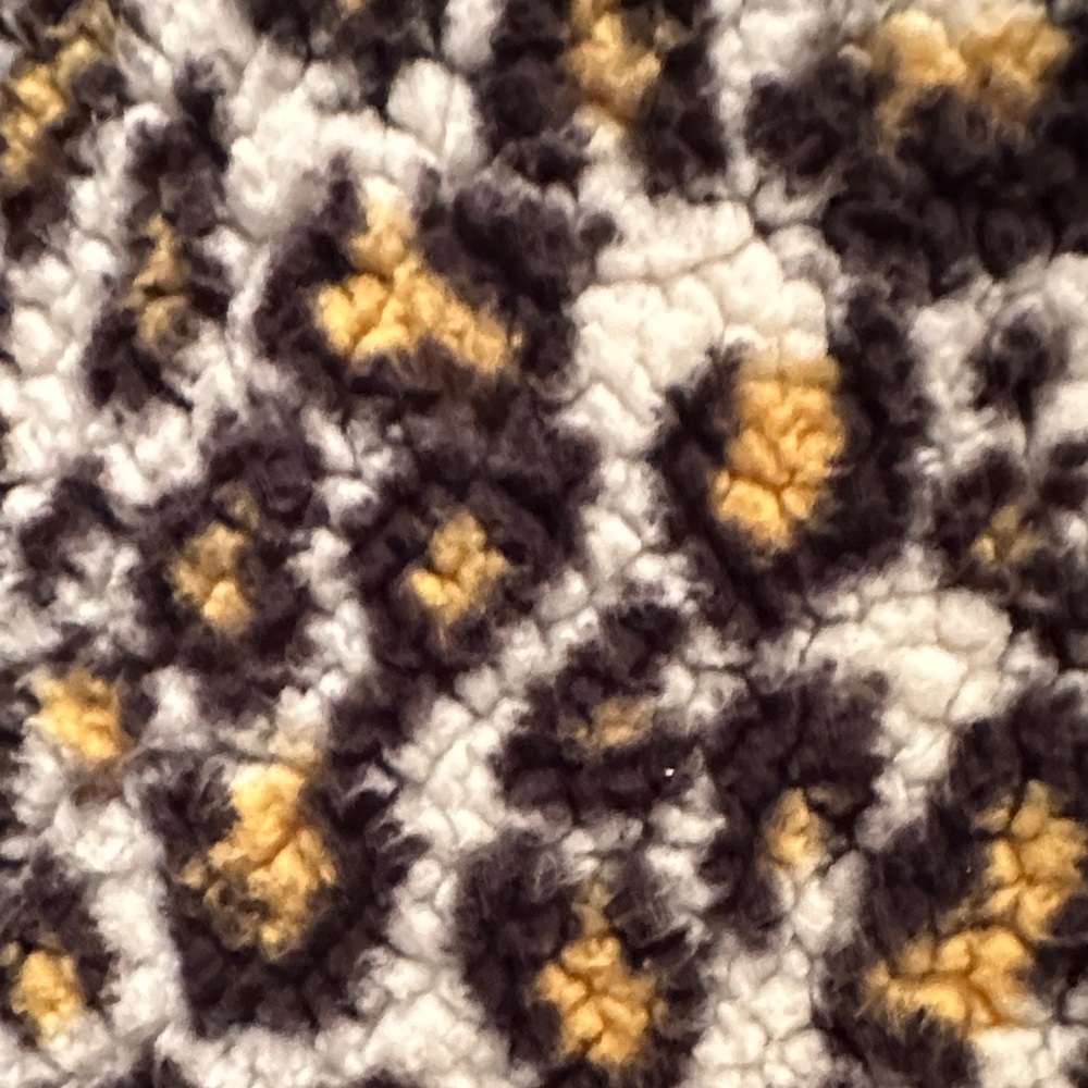 Style & Co. Animal Print Fuzzy Sweater EUC - Picture 4 of 6